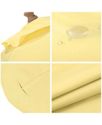 9ft Outdoor Umbrella  Replacement Canopy with 6 Ribs Market Table Top Sunshade Cover Garden Beach Balcony