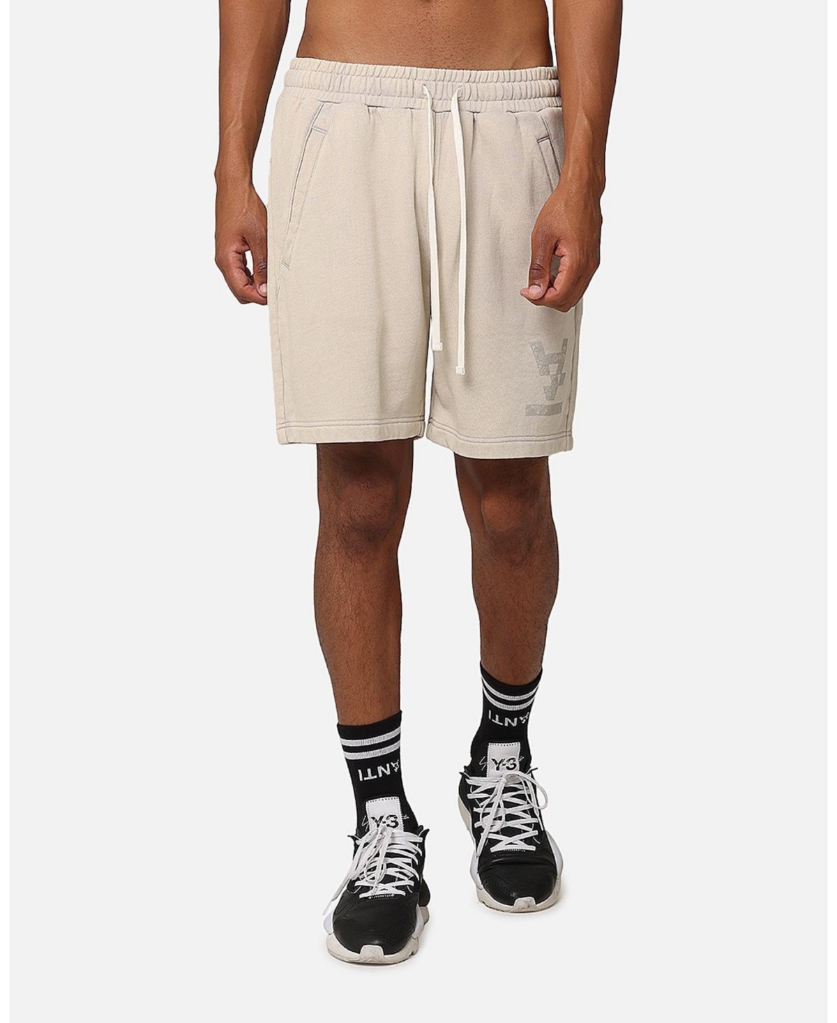 Men's Hyphen Sweat Shorts - Washed stone