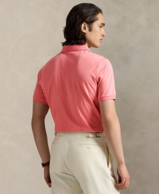 Мужская рубашка поло Polo Ralph Lauren классического кроя из джерси с карманами