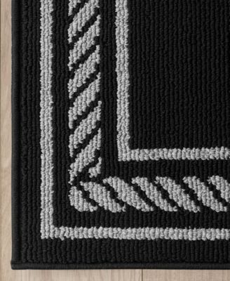 Rope Border Tufted 2-Pc. Runner Rug Set