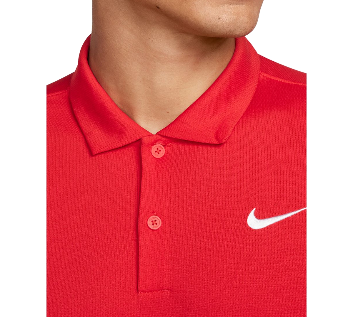 Nike Men's Relaxed Fit Core Dri-fit Short Sleeve Golf Polo Shirt In Red