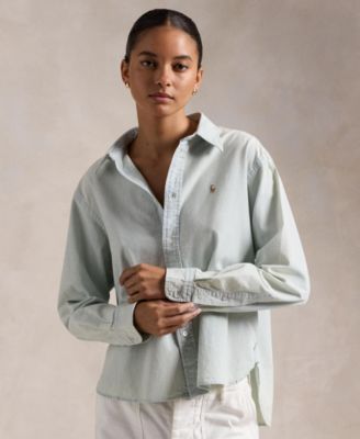 Polo Ralph Lauren - Women's Cropped Boxy Chambray Shirt