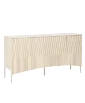 Curved Door Sideboard - Elegant Storage for Living Spaces