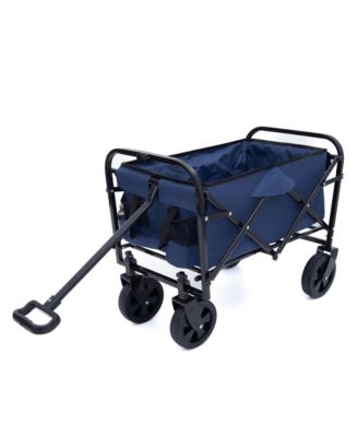 Collapsible Utility Wagon Cart - 225lb Capacity - Dark Blue