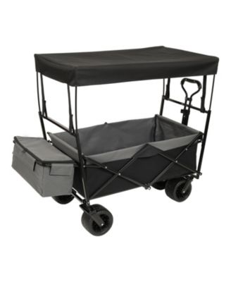 Collapsible Wagon with Canopy & All-Terrain Wheels
