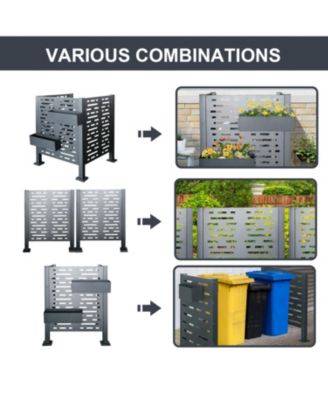 3x3 AC Unit Fence - Metal Privacy Cover