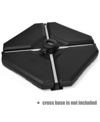 4 Pieces 195 lbs Patio Cantilever Offset Umbrella Base Weight Sand