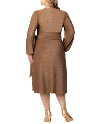 Plus Size Socialite Sweetheart Wrap Dress