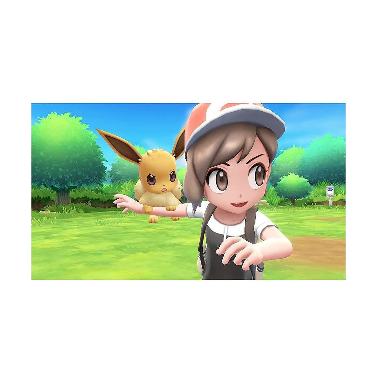 Nintendo Switch White Oled Console with Pokemon Let's Go, Eevee!, Nso 12 Month Family Membership, MightySkins Console and Controller Skin Voucher, and