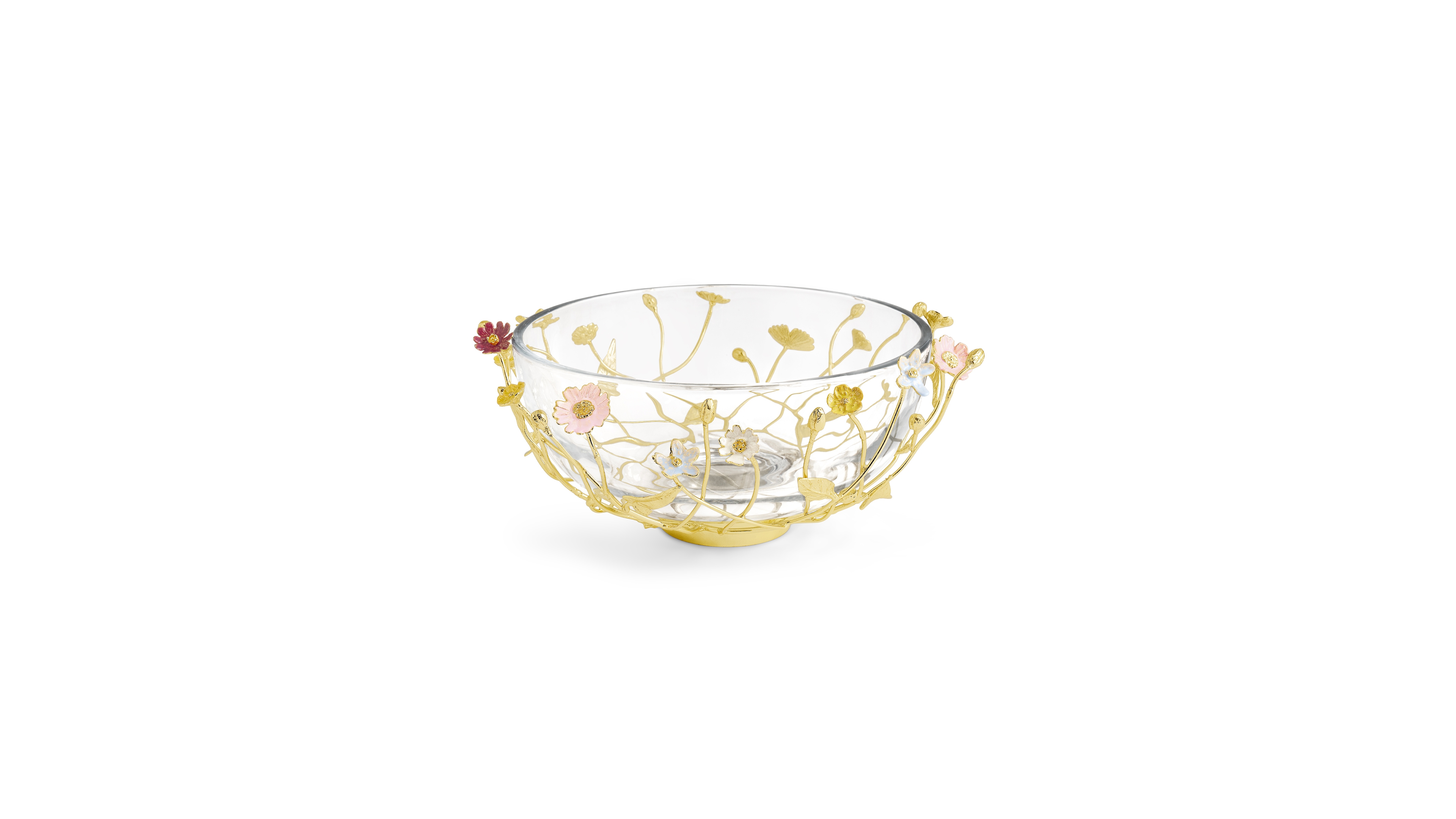 Michael Aram Wildflowers Large Glass Bowl