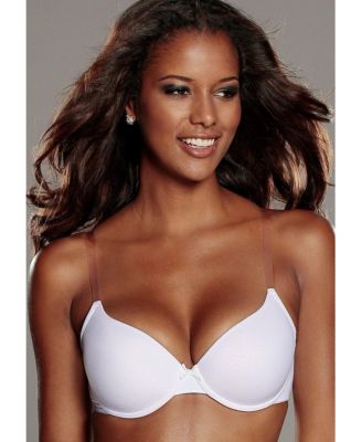 Women's AA-DD Clear Adjustable Strap Underwire T-Shirt Bra