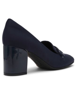 Women's Toni Stretch Block Heel Tailored Pumps