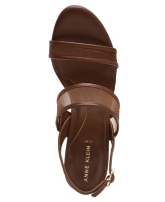 Women's Rhonda Mesh Band Block Heel Dress Sandals