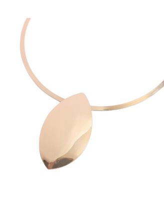 Metallic Oblong Necklace