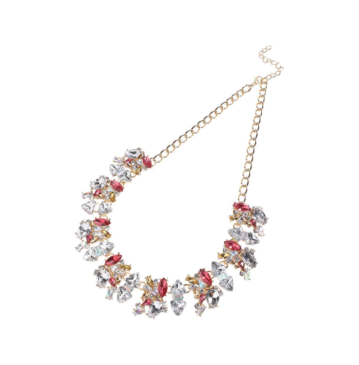 Crystal Collar Necklace - Silver