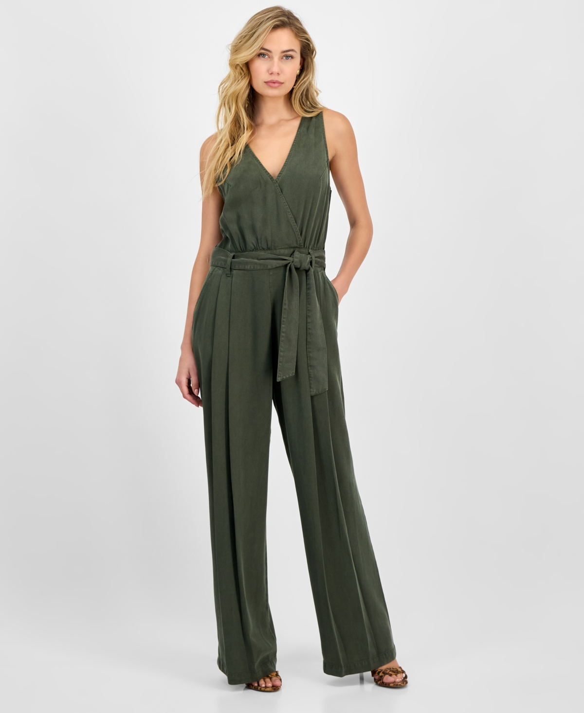 Women's Madelyn Sleeveless Jumpsuit - Green Depths Multi