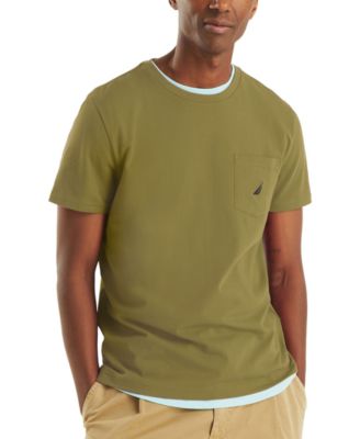 Men's Classic-Fit Solid Crew-Neck Pocket T-Shirt