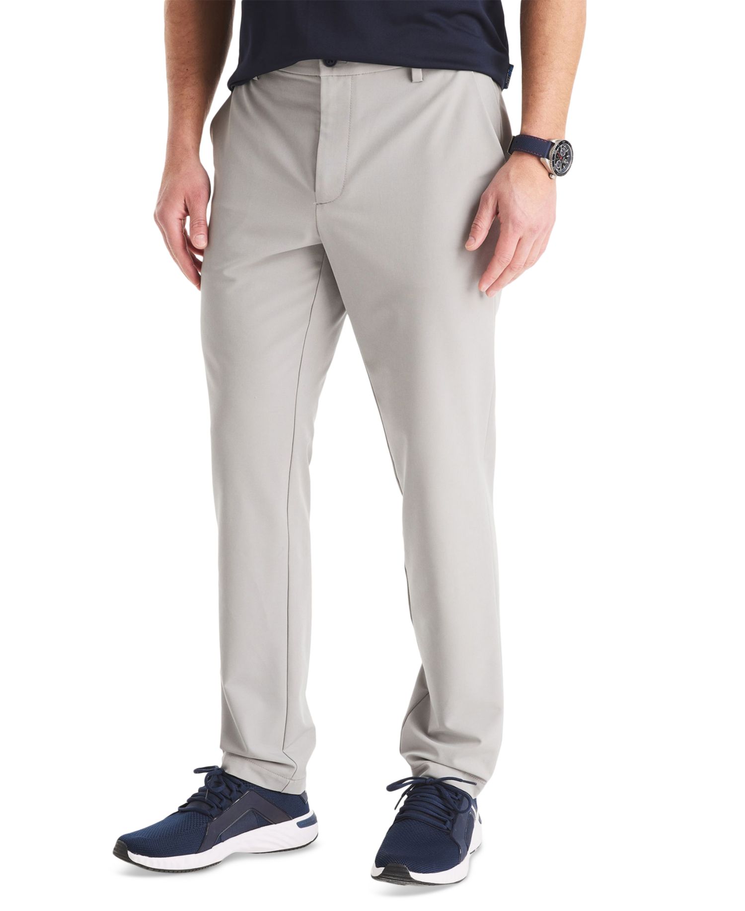 Men's Signature Slim-Fit Flat-Front Performance Pants