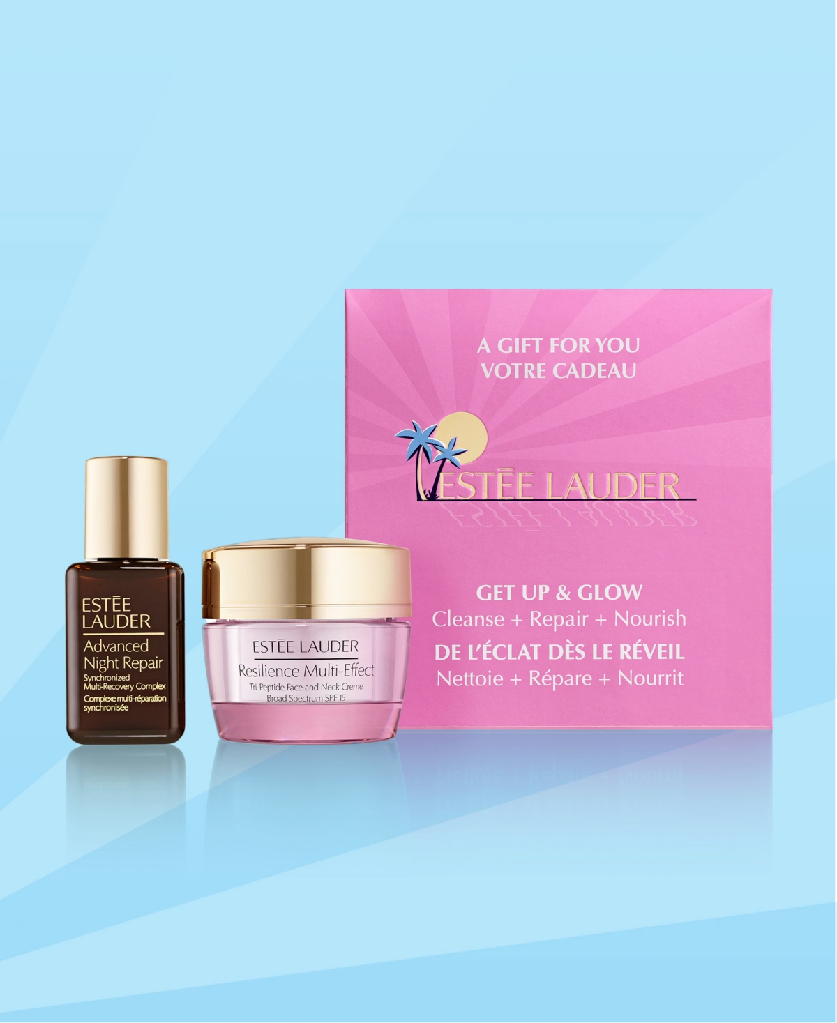 Build your 3-Pc Gift! Free Moisturizer + Serum Duo with any $39.50 Estee Lauder purchase (Up to a $110 Value) - Resilience Repair + Nourish Duo