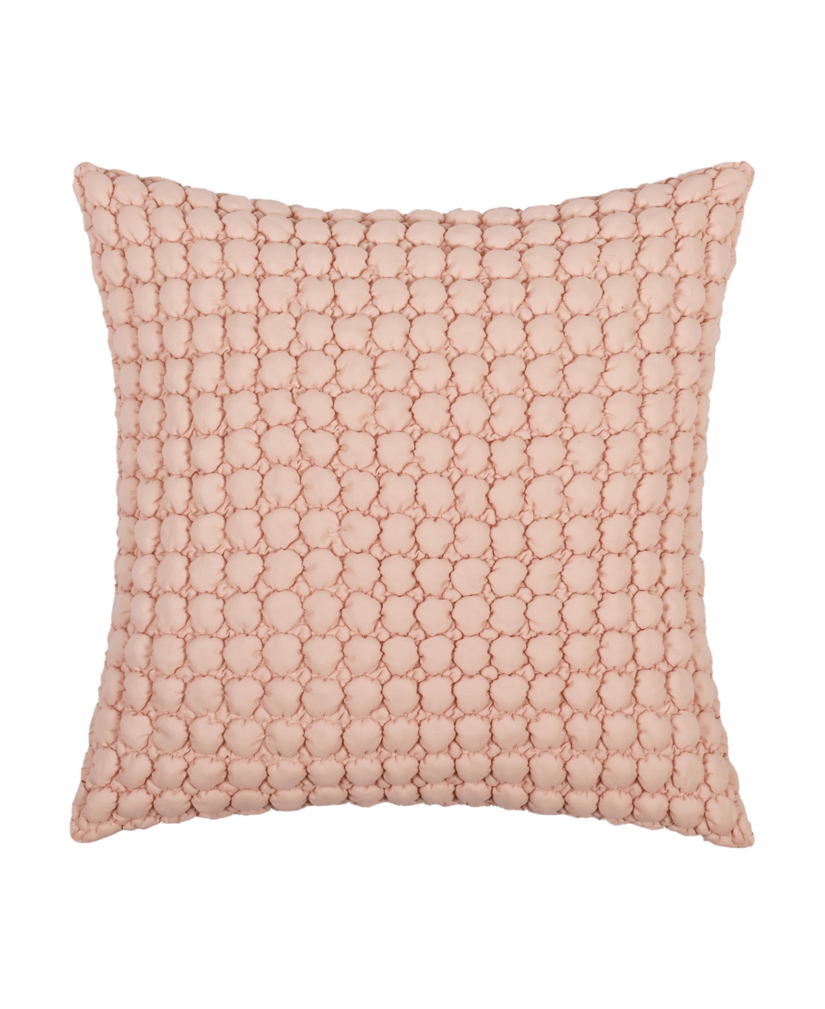 Bold Cloud Puff Quilted Sham, European - Blush