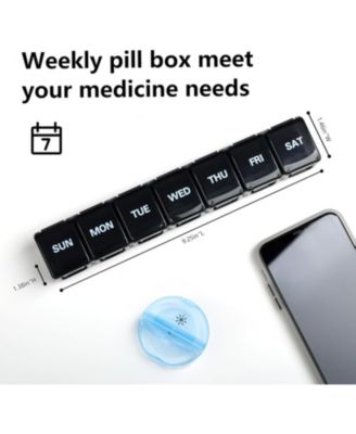 Extra Large 7 Day Pill Organizer Easy to Open