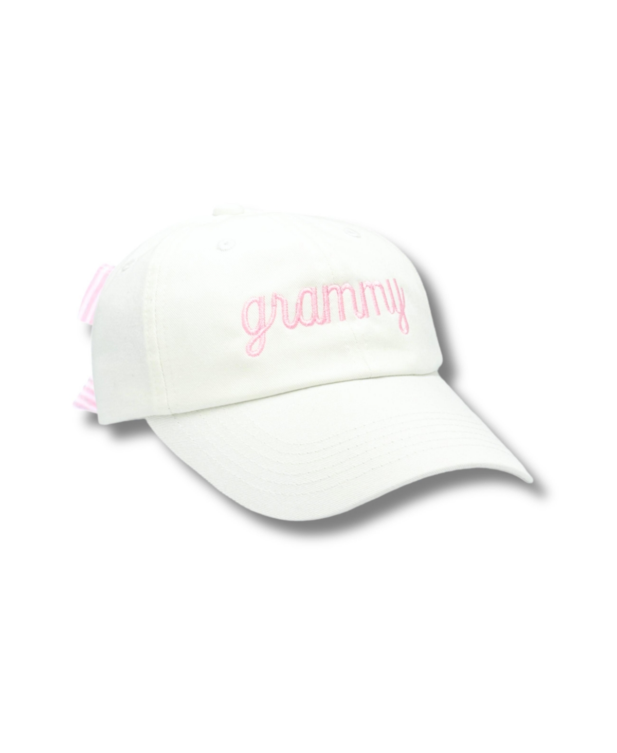 Grammy Bow Baseball Hat - White