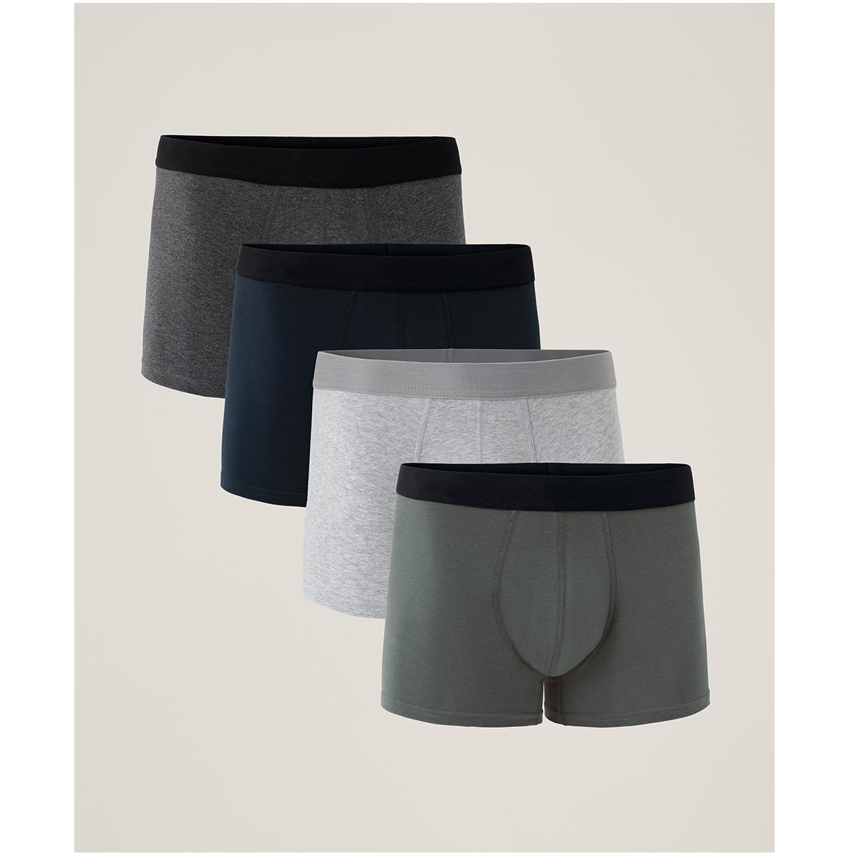 Men's Organic Cotton Everyday Trunk 4-Pack - Classic neutrals