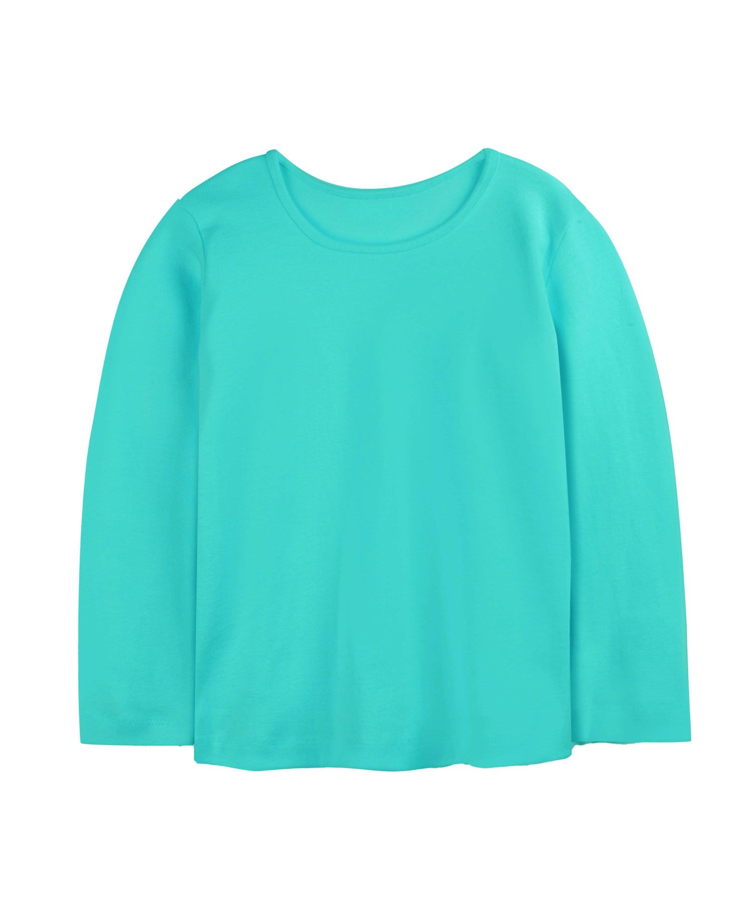 Kids Fair Trade Organic Cotton Long Sleeve Ribbed Scoop Neck Tee