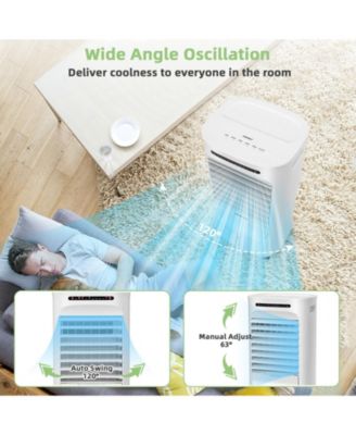 4-in-1 with Timer and 3 Modes, Portable Evaporative Air Cooler