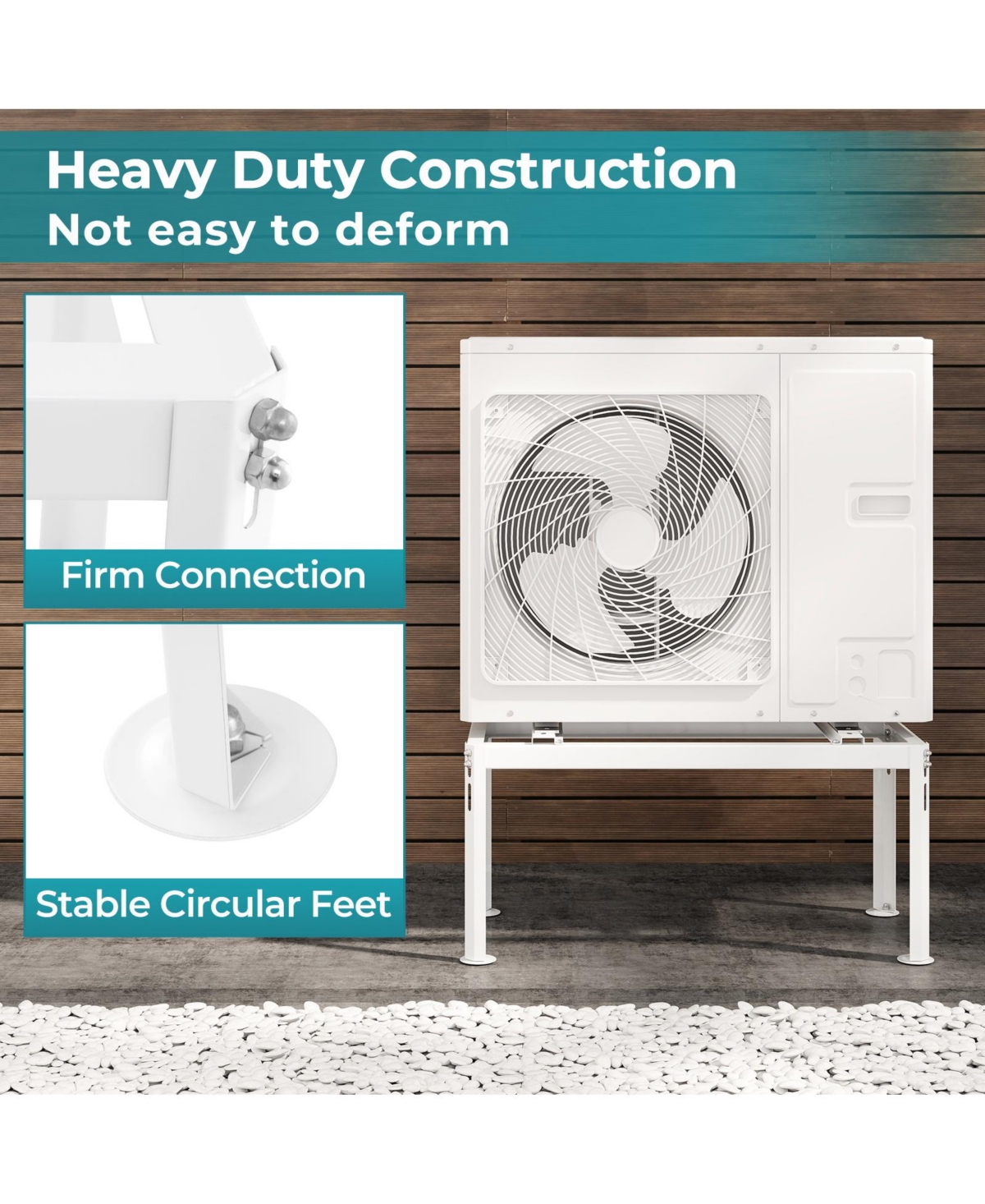 Mini Split Ground Stand for 9000-18000 Btu Ductless Air Conditioner