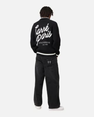 Men's Athletic Knit Jacket- Black, M