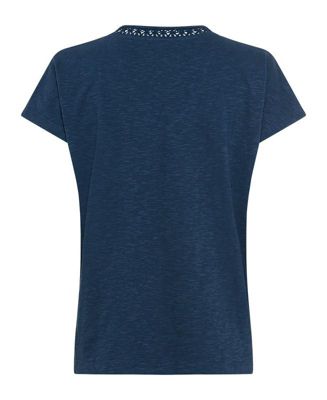 Women's Lace Trim V-Neck T-Shirt