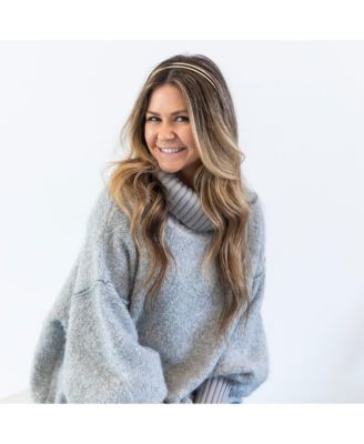 Thin Double Headband - Gold