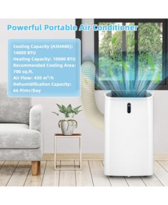 14000 BTU(Ashrae) Portable Air Conditioner with APP and WiFi Control