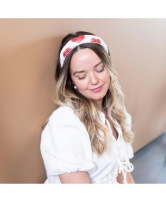 Traditional Headband - Beaded Hearts