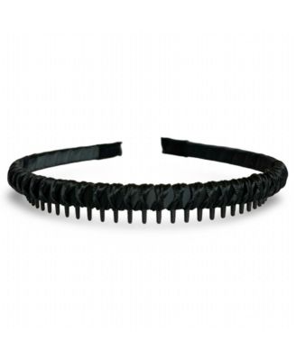 Thin Solid Headband - Black
