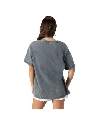 Женская серая футболка Gameday Couture от Florida Gators 2025 NCAA для мужчин, национальных чемпионов по баскетболу, оверсайз-футболка Snow Wash