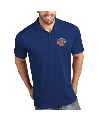 Antigua - Men's Royal New York Knicks Tribute Polo