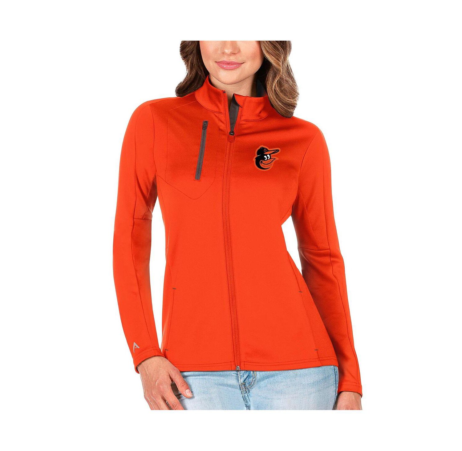 Women's Orange/Charcoal Baltimore Orioles Generation Full-Zip Jacket