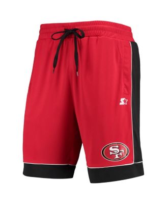 Модные шорты Starter для мужчин алого/черного цвета San Francisco 49ers, любимые фанатами