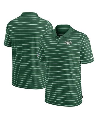 Nike - Men's Green New York Jets Sideline Lock Up Victory Performance Polo Shirt