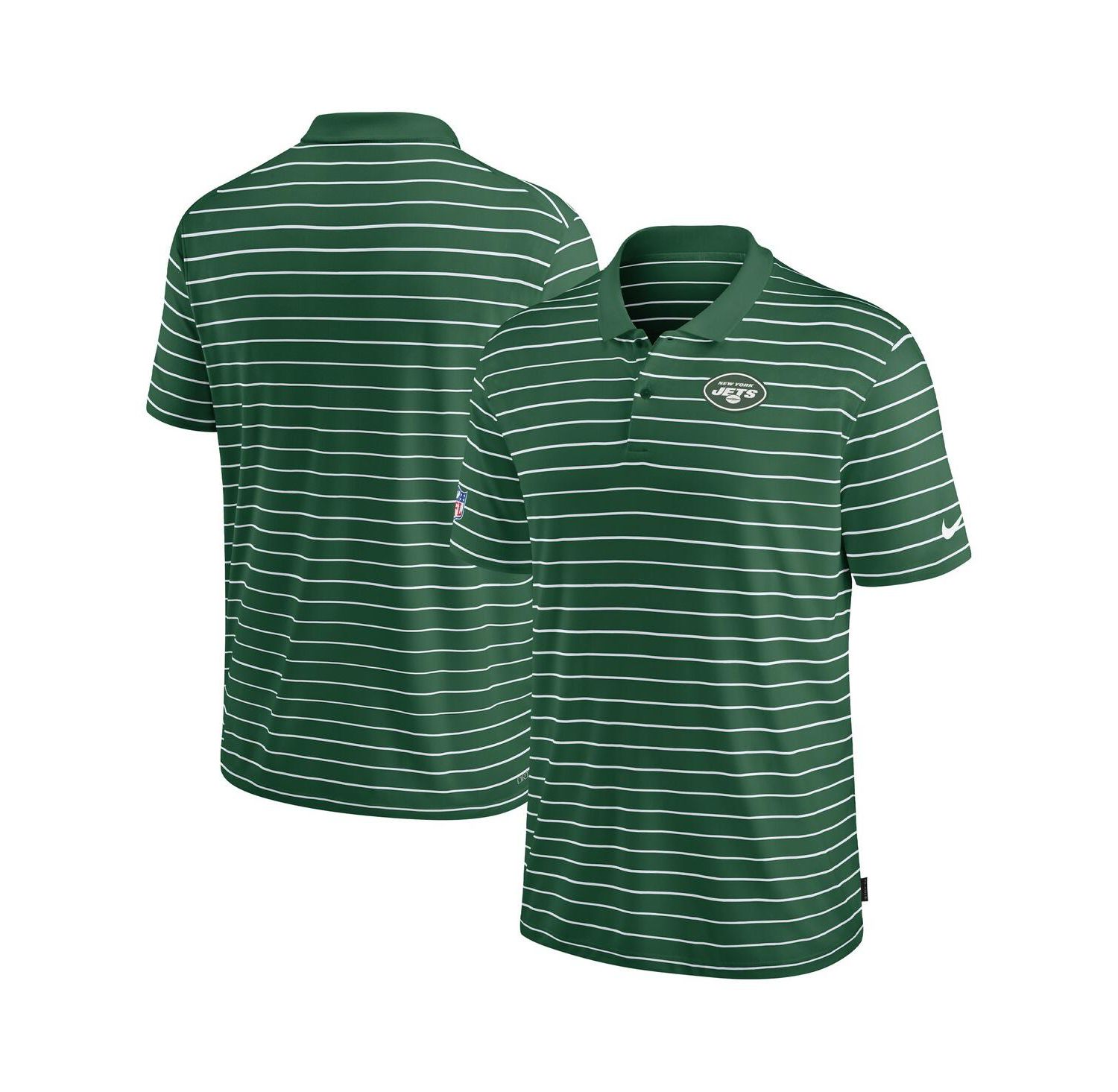 Men's Green New York Jets Sideline Lock Up Victory Performance Polo Shirt