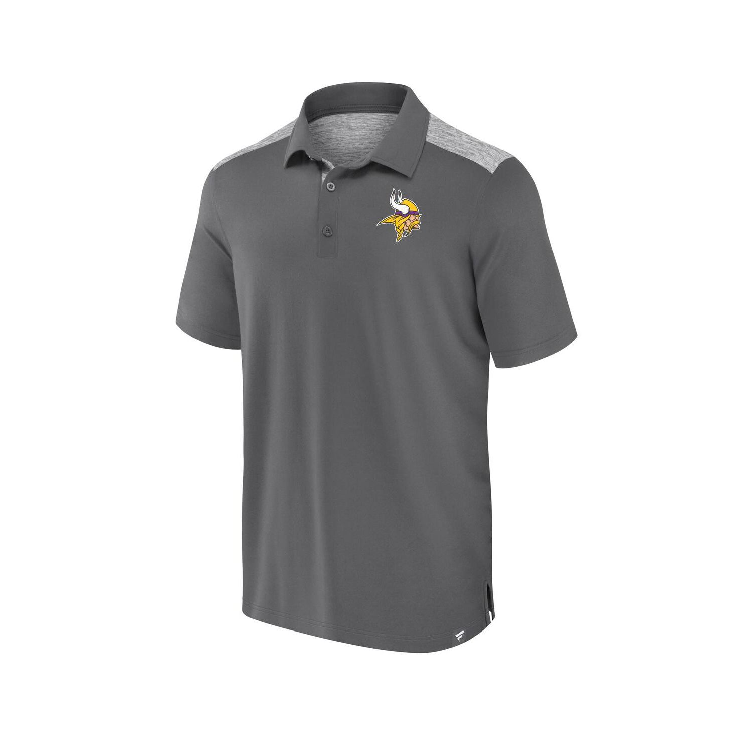 Men's Gray Minnesota Vikings Long Shot Polo Shirt