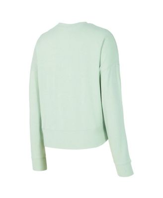 Women's 2-Piece Light Green Boston Celtics Elevation Tri-Blend Long Sleeve T-Shirt and Shorts Set