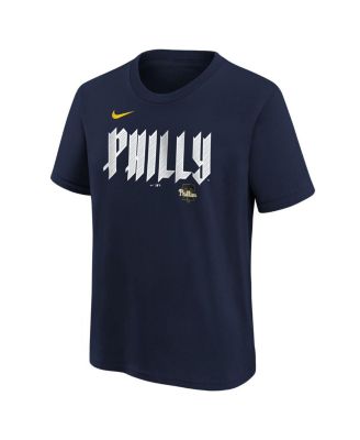 Big Boys and Girls Zack Wheeler Navy Philadelphia Phillies Fuse City Connect Name Number T-Shirt