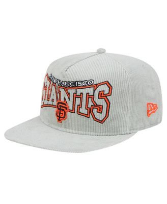 New Era - Men's Gray San Francisco Giants Corduroy Golfer Snapback Hat