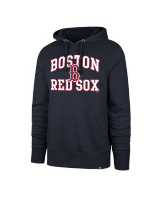 Брендовый мужской темно-синий пуловер Boston Red Sox Big Tall Velocity из флиса с капюшоном 47-го года выпуска.