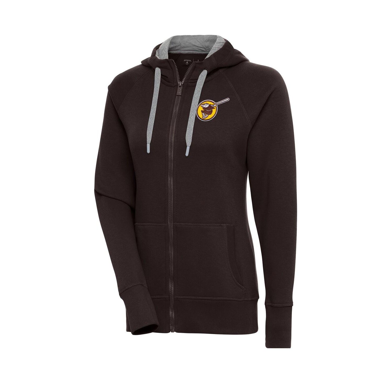 Women's Brown San Diego Padres Cooperstown Victory Full-Zip Hoodie