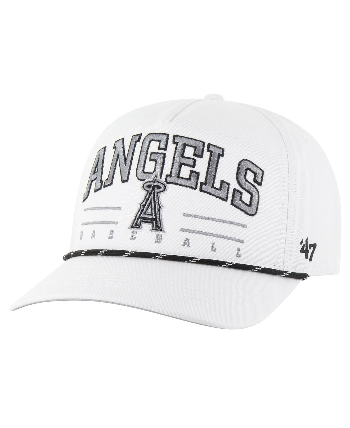 Men's White Los Angeles Angels Roscoe Speckle Hitch Adjustable Hat - White