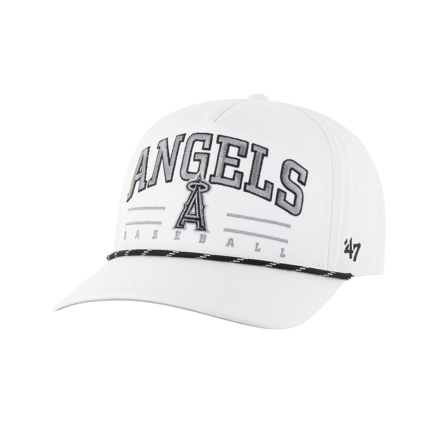 Men's White Los Angeles Angels Roscoe Speckle Hitch Adjustable Hat